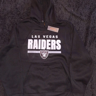Sudadera con Capucha Las Vegas Raiders Hombre Grande Talla XL Nueva Negra Extra Grande  Foto 1 de 3