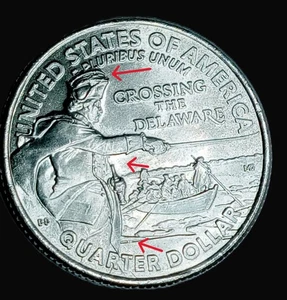 2021 P Washington Crossing Error1 Full Crown 2Peble onBeach 3 FF Scraches BU GEM - Picture 1 of 7