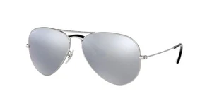 RAY BAN | NUEVO | AVIADOR MEDIANO | 3025 019 - W3 | PLATA MATE | ESPEJO GRIS OSCURO - Imagen 1 de 4
