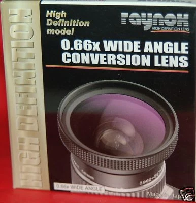 RAYNOX HD-6600 PRO 0.66x WIDE ANGLE LENS 58mm+UV 72mm Conversion- 28-80mm - Image 1 of 4