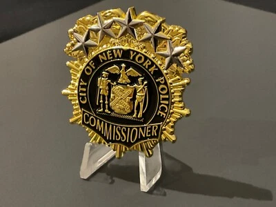 NYPD COMMISSIONER SHIELD “DERMOT SHEA 44TH COMMISSIONER CHALLENGE COIN - Image 1 of 4