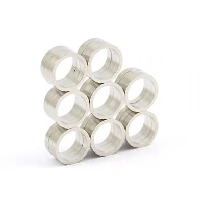 GUY'S MAGNETS N52 10mm outer dia x 8mm inner dia x2mm small strong thin Neodymium ring magnets