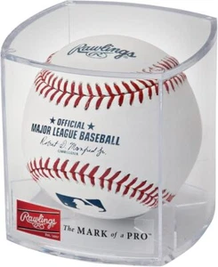 Official 2025 Major League Baseball Game Ball With Display Case And Logo - Picture 1 of 7