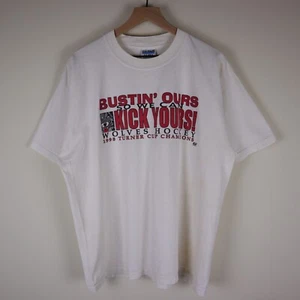 Vintage 1998 Chicago Wolves Turner Cup Champions Shirt Adult XL 23x28 - Picture 1 of 15