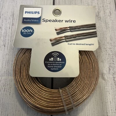 Cable de altavoz Philips de 100 pies cortado a la longitud deseada Foto 1 de 4