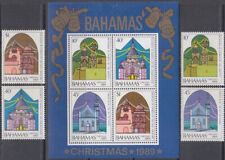 BAHAMAS Sc#679-82a CPL MNH SET of 4 + S/S - CHURCHES in ISRAEL