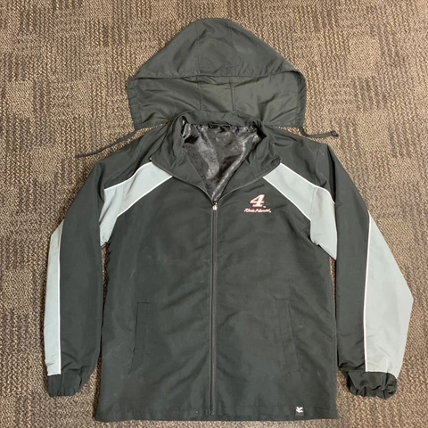 Kevin Harvick 4 Jacket Size M Medium Hoodie Chase Authentics Black Gray Full Zip Cover