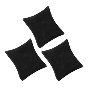 3 pcs Bracelet Watch Pillow Jewelry Displays 3 inch Bracelet Black Velvet - Picture 1 of 8