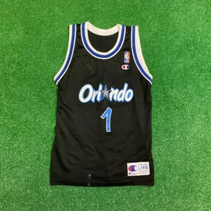 Vintage Champion NBA Hardaway 1 Magic Kids Basketball Jersey | Sz L - Picture 1 of 3