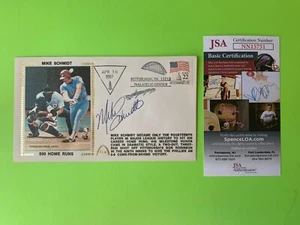 Mike Schmidt Phillies Cachet Envelope First Day Cover Signed Auto JSA COA - Imagen 1 de 3