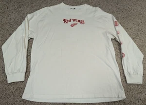Detroit Red Wings Shirt Mens XL White Lee Sport Stanley Cup Vintage NHL Hockey - Picture 1 of 9