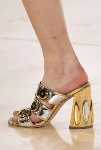 Tory Burch Madison Mules in pelle specchiata bicolore impreziositi taglia 7 $498