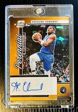 2022-23 Contenders Optic Anthony Edwards Orange Prizm Auto #3/25! Timberwolves
