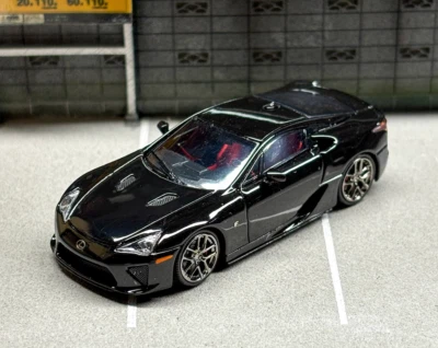FH 1:64 Black LFA Coupe Racing Sports Model Diecast Metal Car - Image 1 of 4