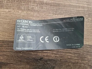 Sony PCG-8S1M (VGN-A317M) parts - Afbeelding 1 van 3