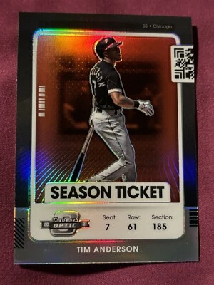 2021 Panini Contenders Optic Red #90 Tim Anderson Chicago White Sox - Image 1 of 2