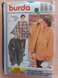 Burda 3324 Women's Very Loose-Fitting Cape Pattern Size 8-22 - Bild 1 von 2