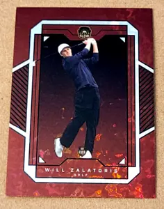 2022 Super Glow Will Zalatoris PGA GOLF Red Parallel 1/1 Made - Picture 1 of 2