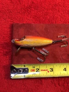 Vintage Unmarked Wood River Runt Style Fishing Lure - Picture 1 of 8