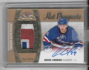 OSCAR LINDBERG 2015/16 FLEER SHOWCASE ROOKIE 3 COLOR PATCH AUTOGRAPH AUTO /499 - Bild 1 von 1