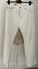 VINTAGE JINGLERS NO. 2 FADE OUT CREAM JEANS Straight button fly, pockets W34 L32