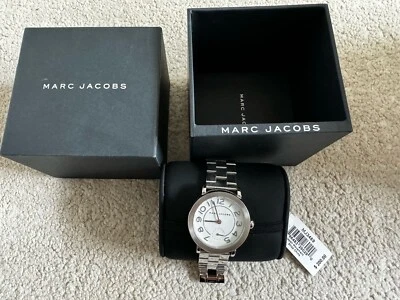 Reloj de cuarzo Marc Jacobs Riley MJ3469 para mujer con esfera analógica de acero inoxidable  Foto 1 de 4