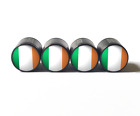 Ireland Irish Flag Tire Valve Stem Caps - Set of Four - Fits on all Vehicles