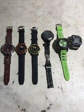 ☑️Watch Lot Qty 6 Charles Dumont Geneva Legion Timco For parts Or Repair