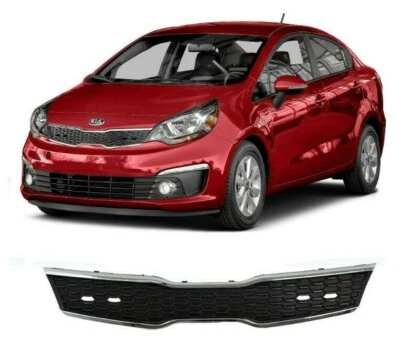 NUEVO PARACHOQUES DELANTERO MALLA CROMADA REJILLA RADIADOR PARRILLA PARA KIA RIO SEDÁN 2016 2017 Foto 1 de 3