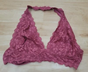 Free People Neckholder-Top Intimate weinrot mit Schnürung Größe M - Bild 1 von 2