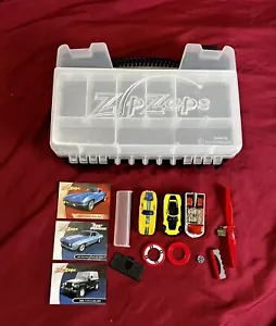 Radio Shack Zip Zaps Lot (3) Cars + Case - Picture 1 of 12