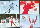 Norway. 1993 Maximum Card. Set (4) Nor. Olympic Gold Medalists. Scott# 1021 a.d.