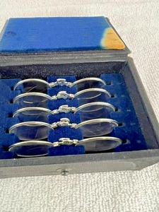 Optometry Vintage Trifocal Trial Lens Set by Univis - Ophthalmology 10 lenses - Picture 1 of 10