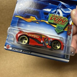 2002 Hot Wheels 084 Yu-Gi-Oh! SEARED TUNER Red w/Gold 5 Dot Wheels Time Wizard - Picture 1 of 8
