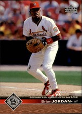 1997 Upper Deck St. Louis Cardinals Baseball Card #162 Brian Jordan