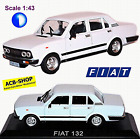 Fiat 132 Limousine 1977-81 Modellpflege weiss white 1:43 Atlas