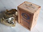 Vintage Regency Darjeeling Orange Pekoe Indian Tea in wooden case, sealed packet