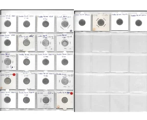 SWEDEN COLLECTION OF 24 DIFFERENT COINS 25 ORE 1907-1964 (18 Silver Coins) 1P.3 - Picture 1 of 5