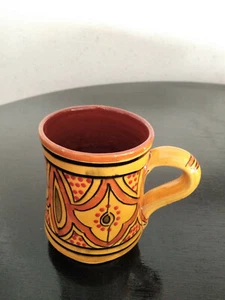 Moroccan Handmade Painting Ceramic Mug - Large