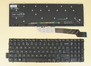 New UK Keyboard for Dell Inspiron 7577 7773 5570 5575 5770 5775 Backlit No Frame - Bild 1 von 1