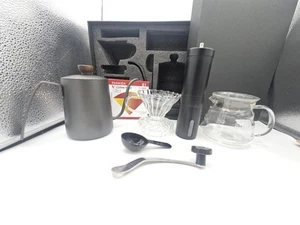 Vanuat Türkisches Kaffeebrühset Manuelle Mahlwerk Kanne Drip Brew - Bild 1 von 8
