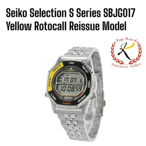 【US/DDP】  Seiko Selection S Series SBJG017 Yellow Men Watch Rotocall Reissue F/J - Picture 1 of 15