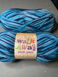 Walk Away Sock Yarn- Yarn Bee Blue Navy Lot 2 Skeins - Picture 1 of 5
