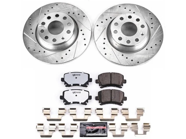 Kit de pastillas de freno trasero y rotor para Audi A3 Quattro 2007 2008 2006-2009 KT633DC. Foto 1 de 1