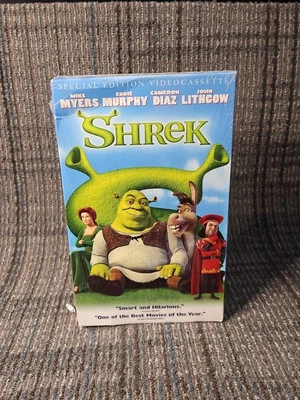 Shrek VHS 2001 DreamWorks Big Box Sealed With Damage  - Image 1 of 4
