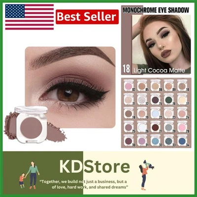 Elegant Light Cocoa Matte Eyeshadow – Long-lasting, Waterproof, Perfect for E... - Image 1 of 4