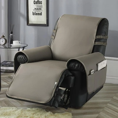 STONECREST Cooling Recliner Chair Cover - Real Leather Face Recliner Slipcove... - Image 1 of 4