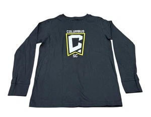 Columbus Crew SC Long Sleeve Tshirt Youth Kids Small Black MLS Soccer Football - Picture 1 of 5