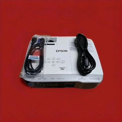 Epson PowerLite 97H 2700 Lumen HDMI Projector 2 HDMI - New 3rd Party Lamps 0-hrs - Image 1 of 4