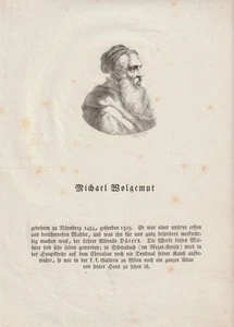 1813 Michael Wolgemut Maler Holzschneider Nürnberg Lithographie-Porträt Franck - Picture 1 of 1